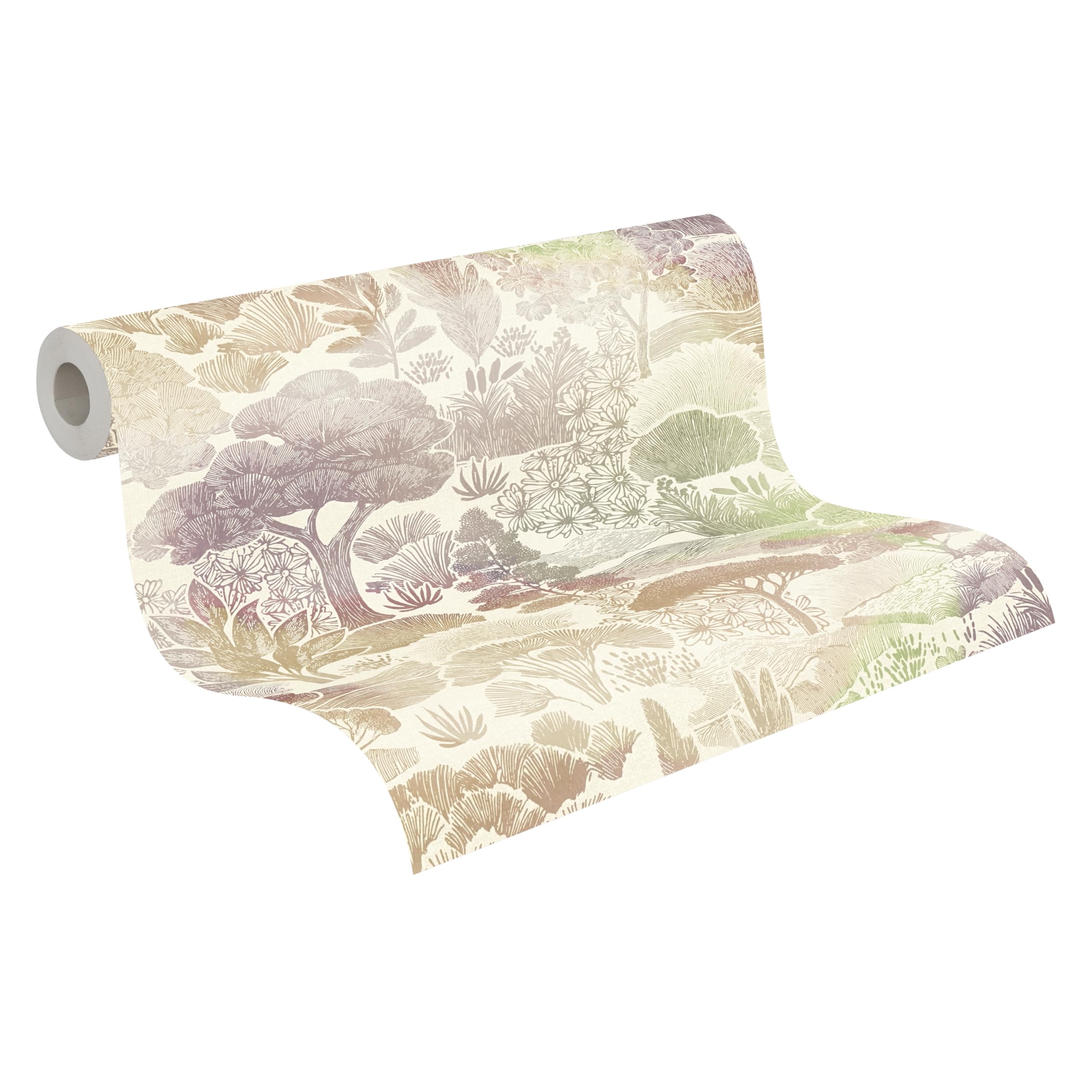 a-s-cr-ation-floral-vliestapete-creme-grau-10-05x0-53-m image 1