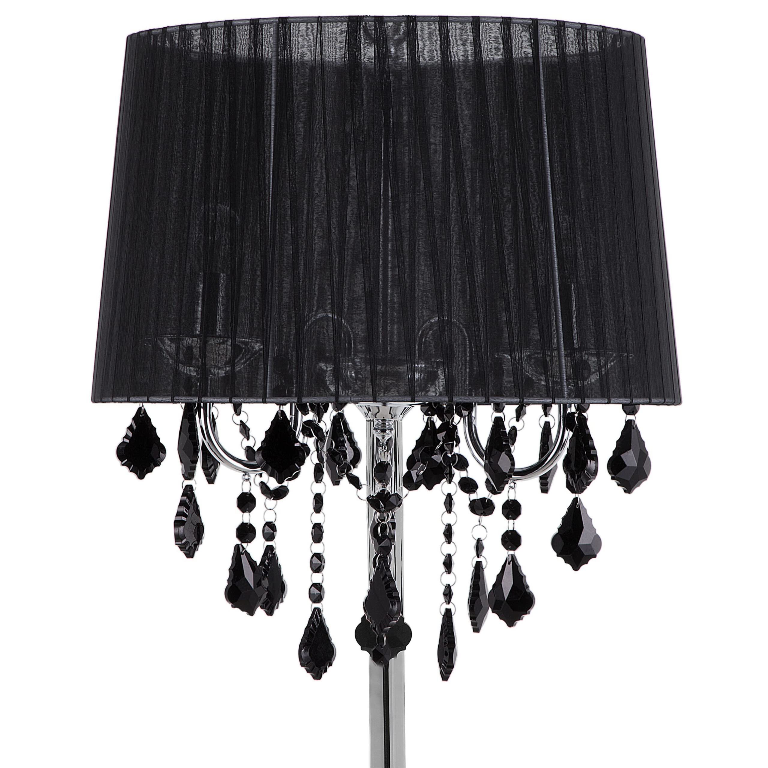 beliani-evans-stehlampe-170-cm-schwarz-kristall-3-flammig image 4