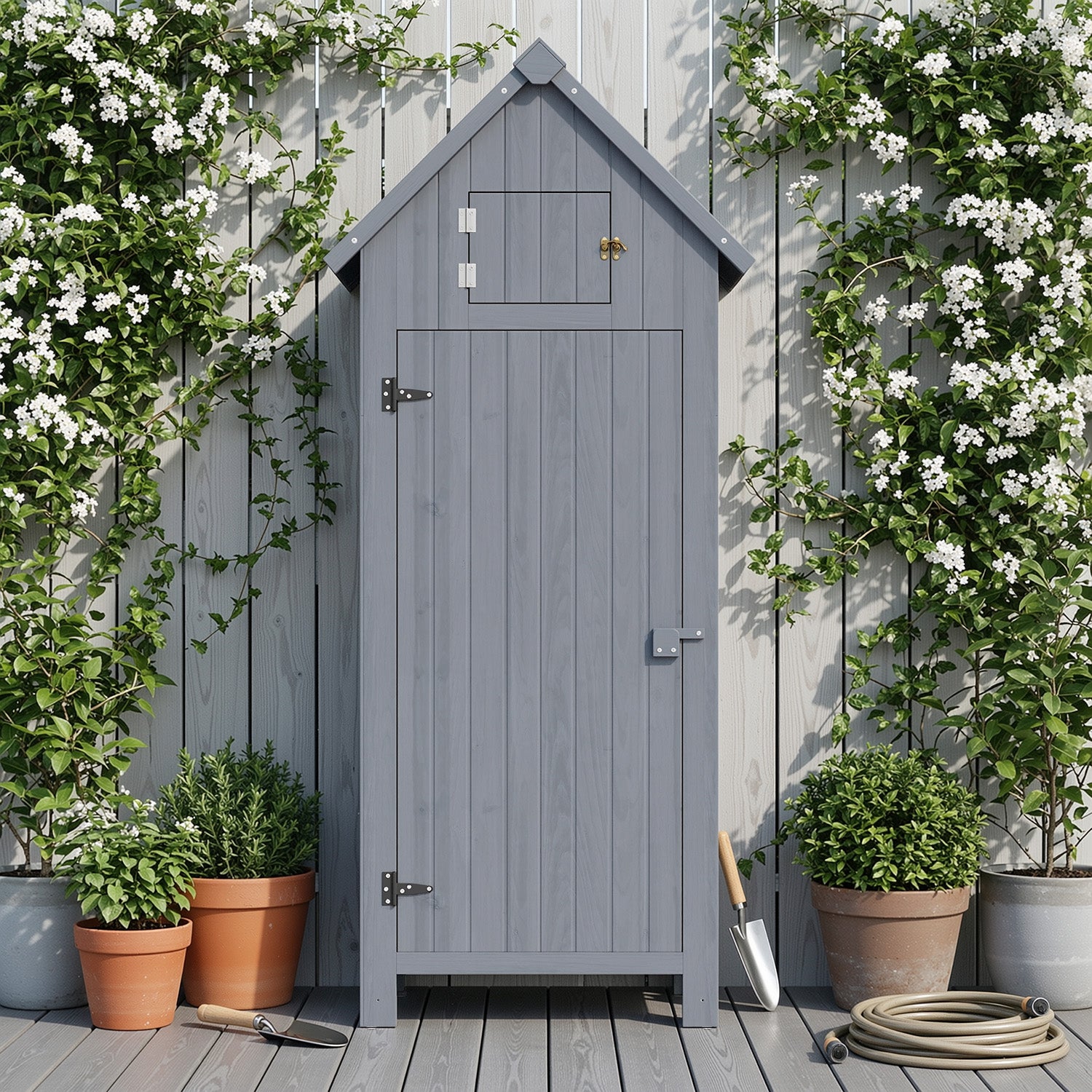 bealife-cc31-gartenschrank-ger-teschuppen-grau-78x46cm image 8