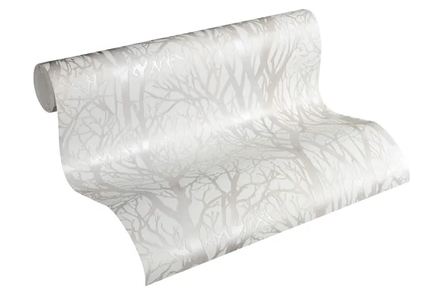 a-s-cr-ation-300941-vliestapete-wald-wei-silber-metallic image 1