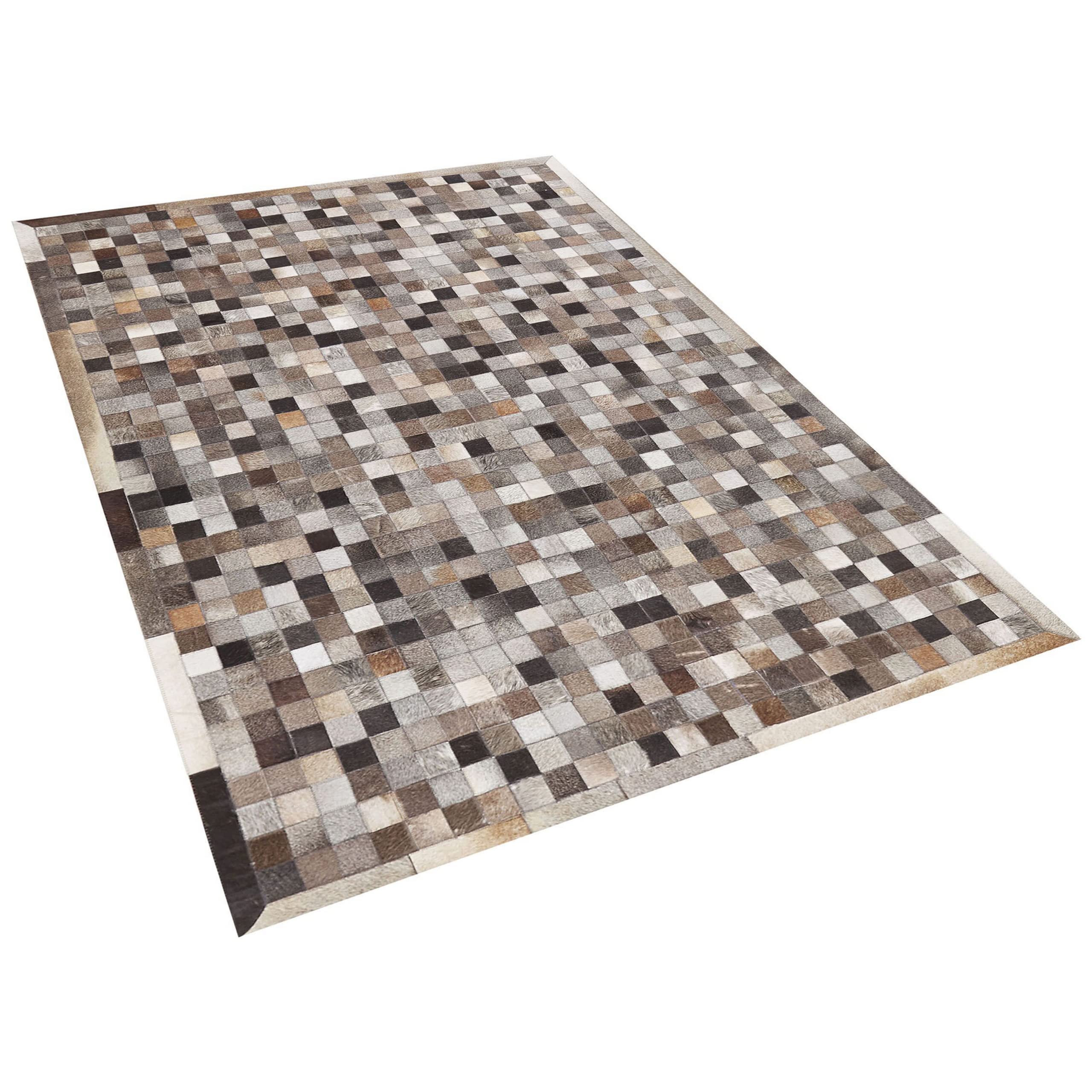 beliani-armutlu-teppich-kuhfell-patchwork-160x230-braun image 3