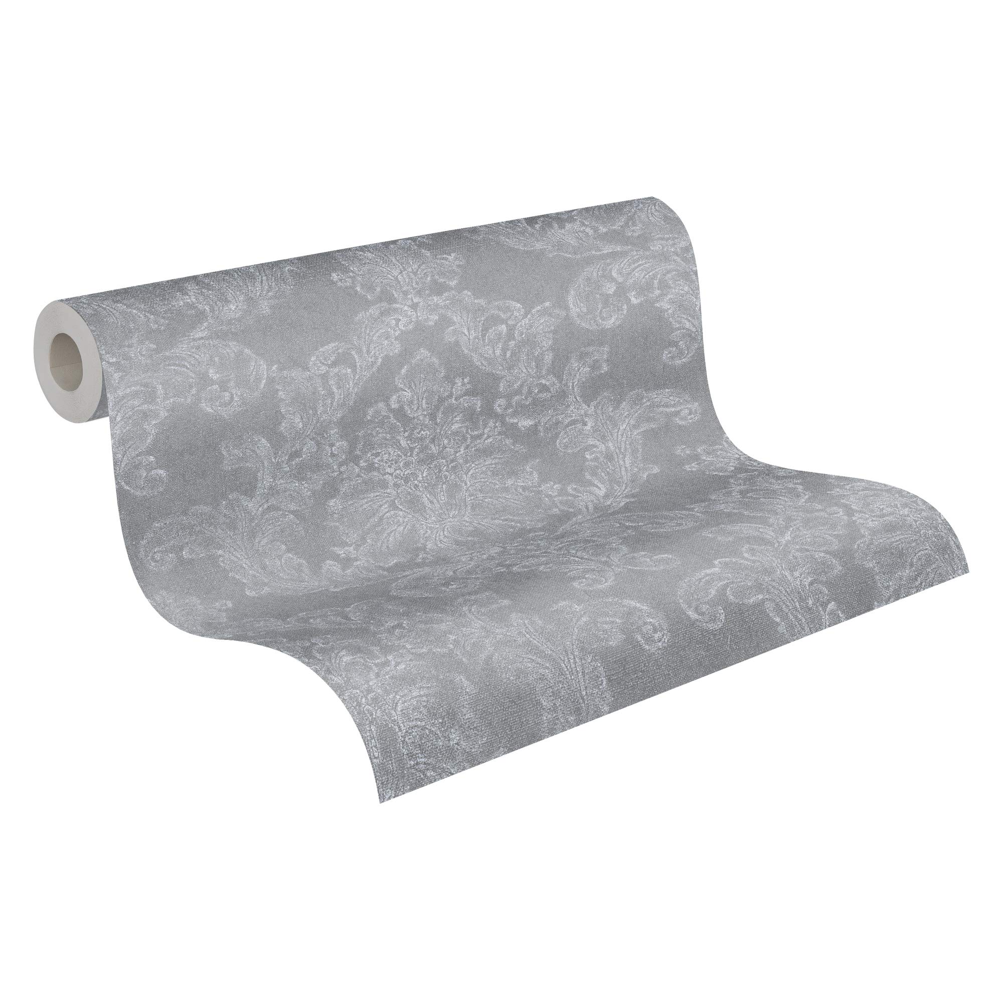 a-s-cr-ation-elegance-305184-vliestapete-grau-wei-barock image 1