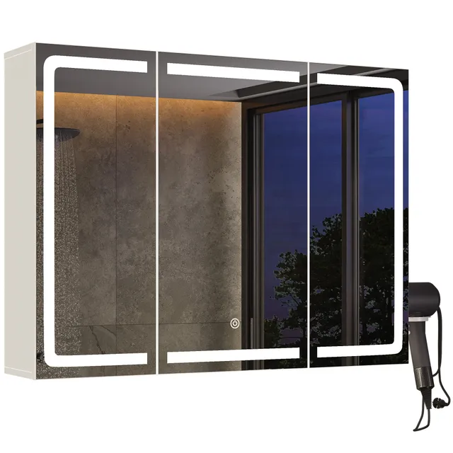 bealife-ap101-spiegelschrank-wei-80cm-led-3-t-rig image 1