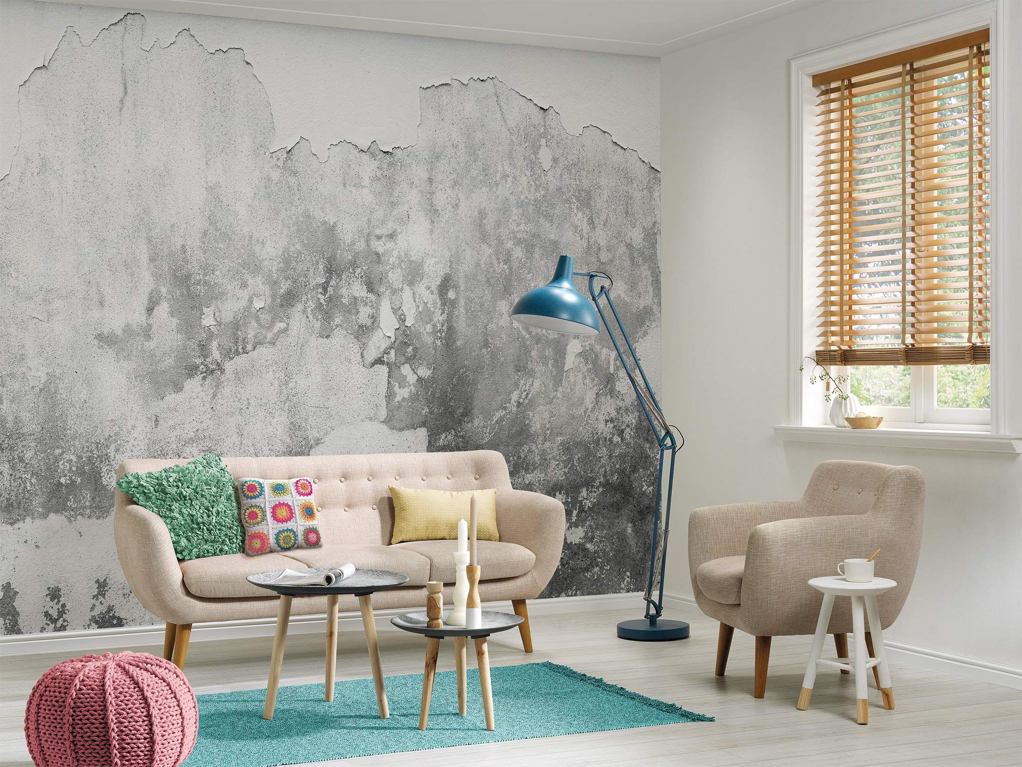 livingwalls-designwalls-118766-fototapete-betonoptik-grau-350x255cm image 3
