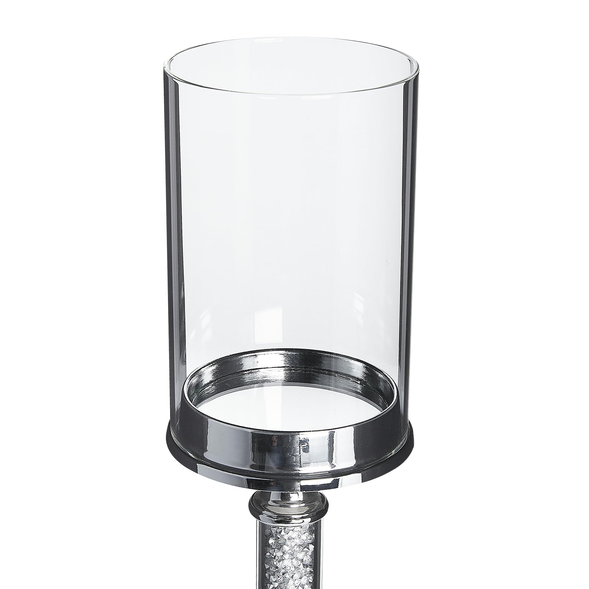 beliani-abbeville-kerzenst-nder-silber-48-cm-metall-glas image 4