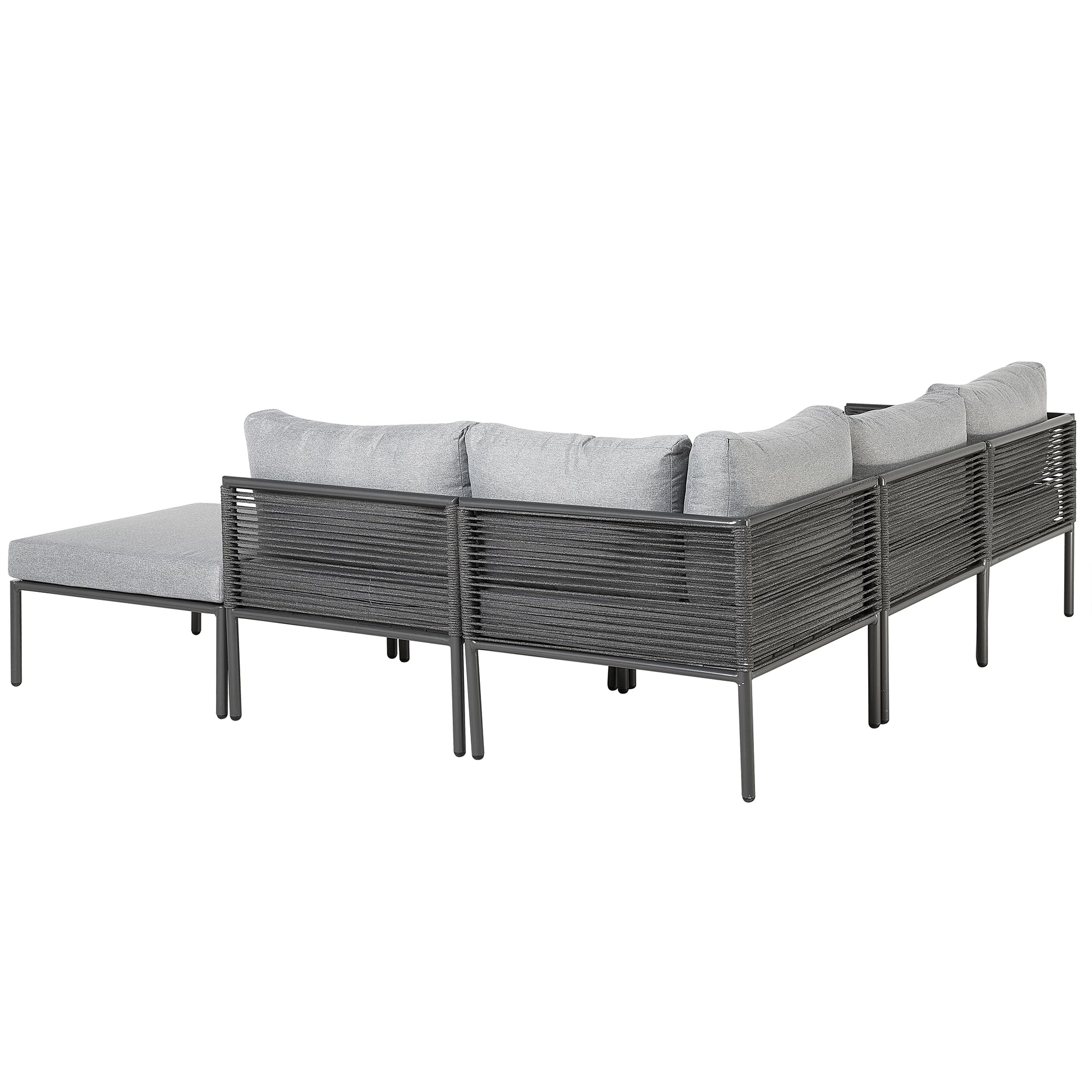 beliani-forano-lounge-set-aluminium-6-personen-couchtisch-grau image 7