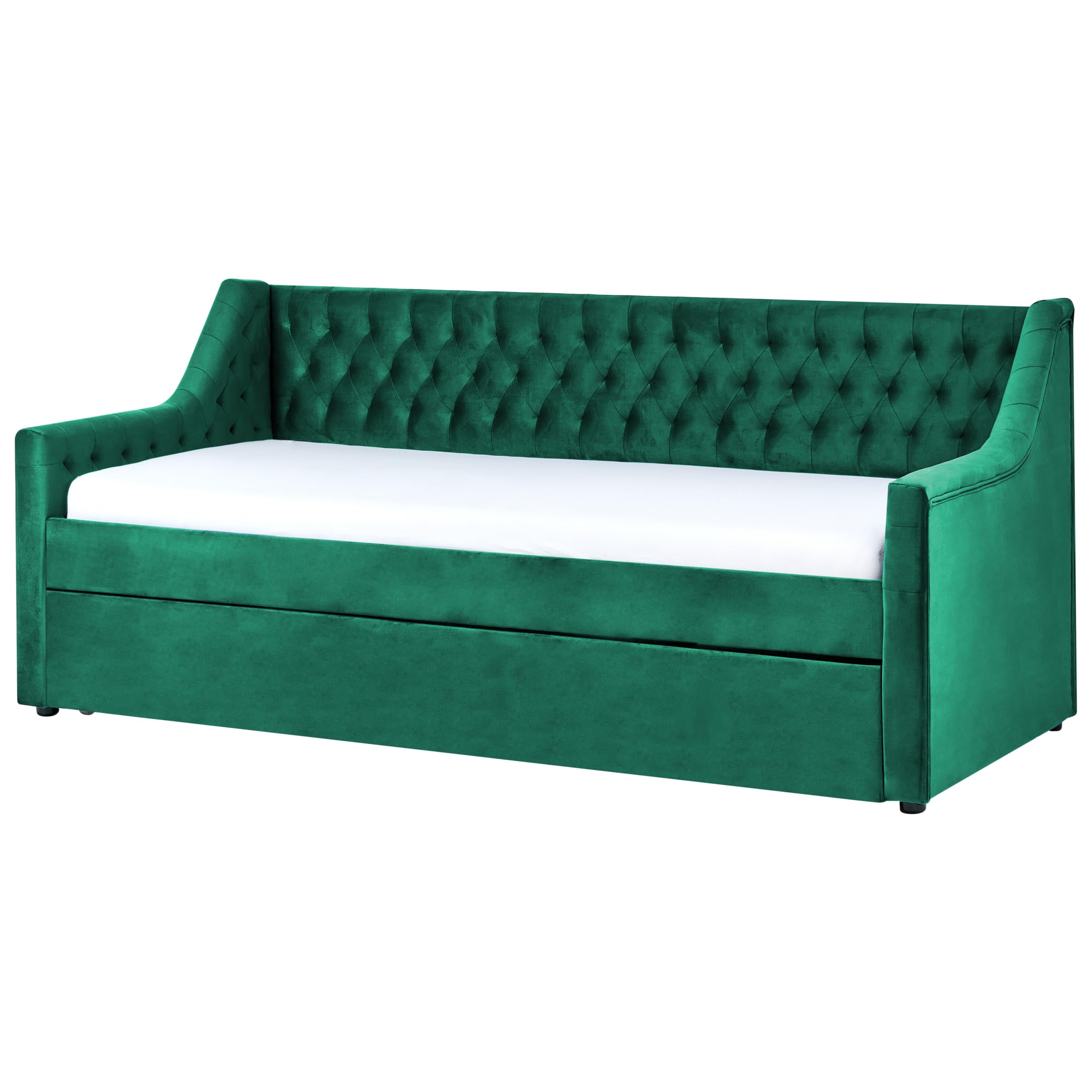 beliani-montargis-tagesbett-samt-smaragdgr-n-90x200-ausziehbar image 5