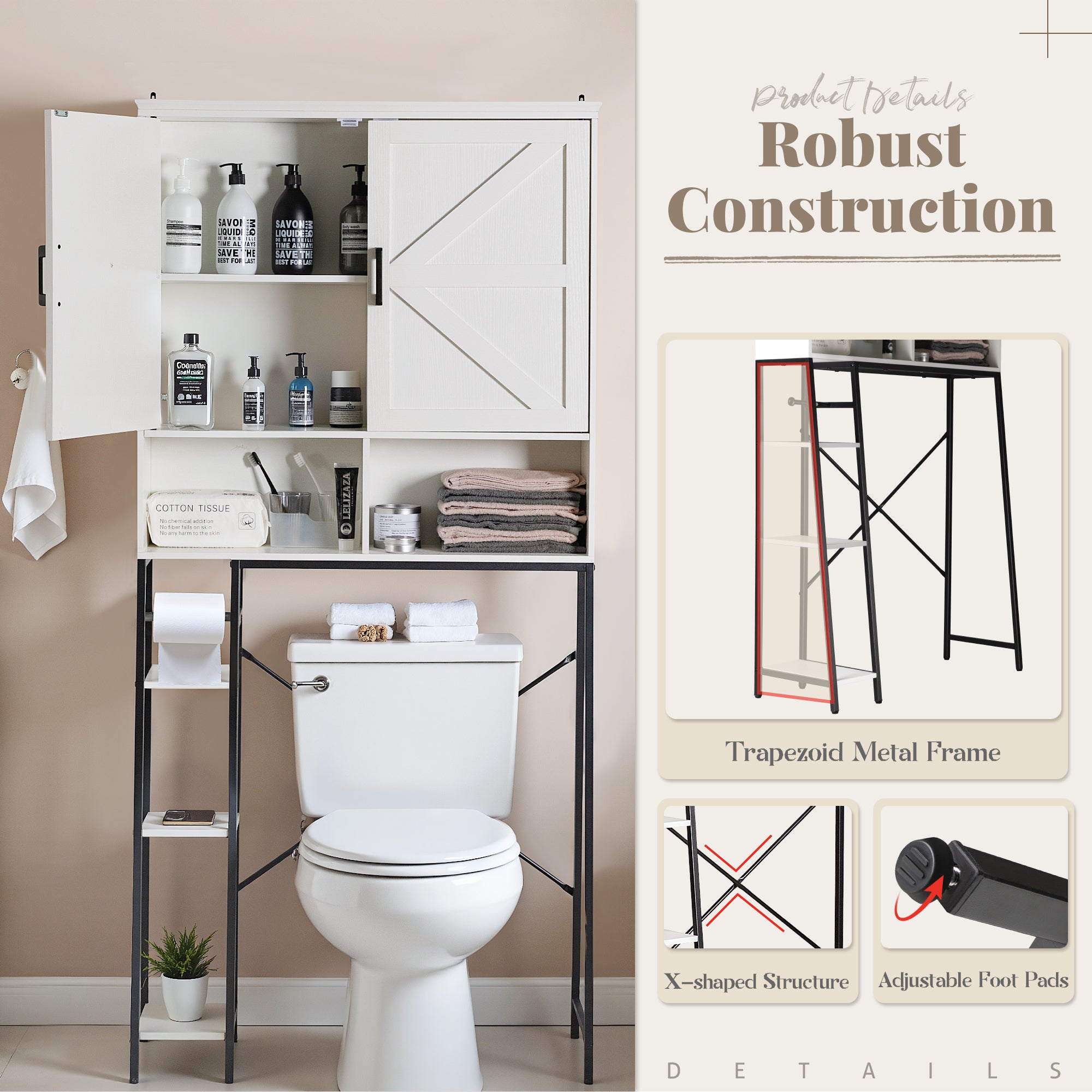 homall-ber-wc-schrank-badregal-wei-freistehend image 5