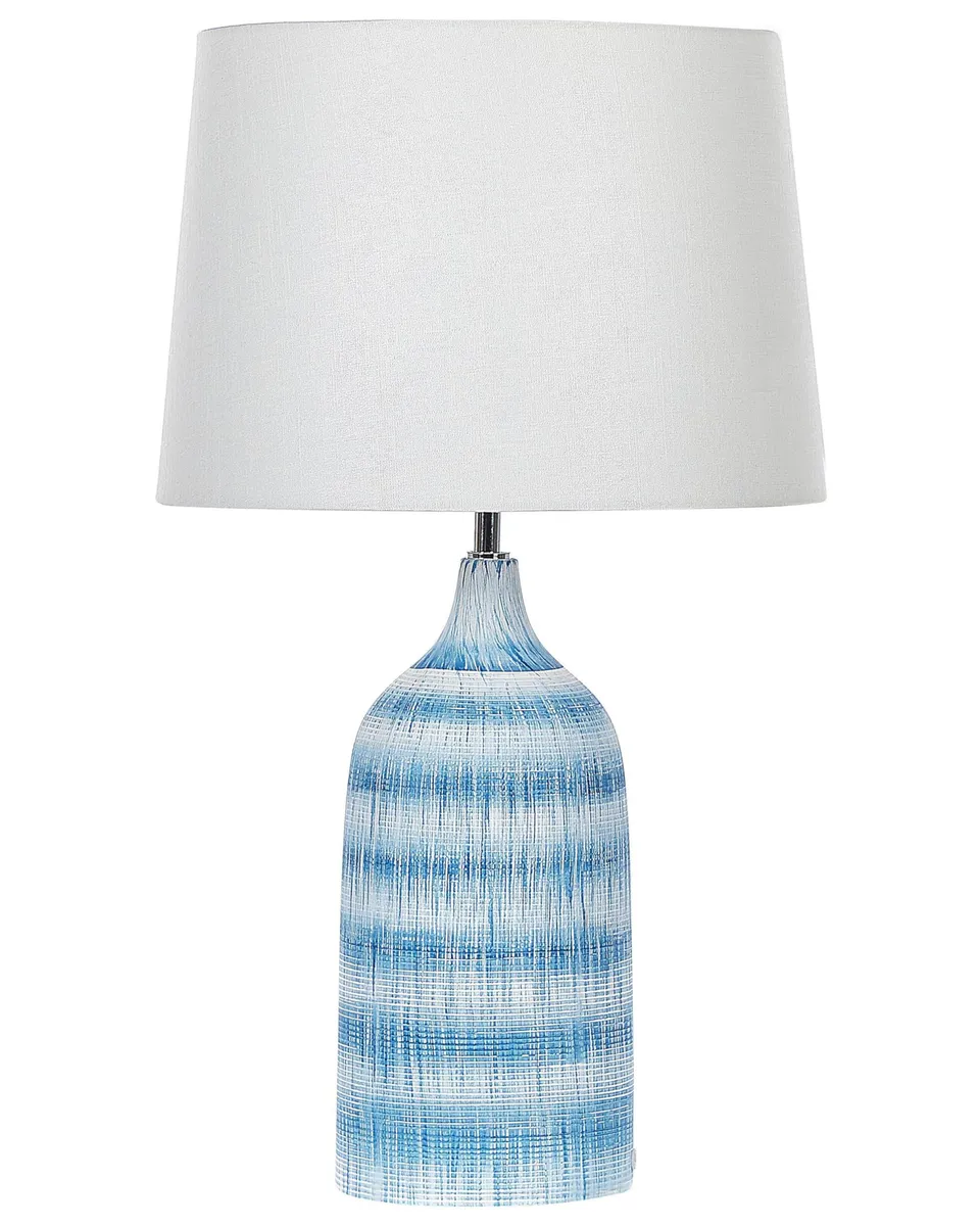 beliani-georgina-tischlampe-keramik-blau-66-cm-wei image 1