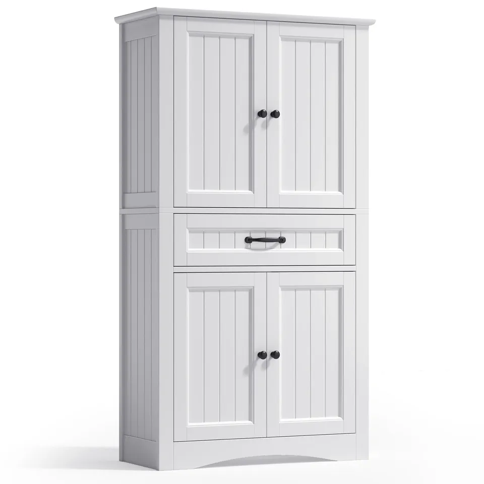 bealife-ap68-hochschrank-wei-73x31x132-4-t-rig-mdf image 1