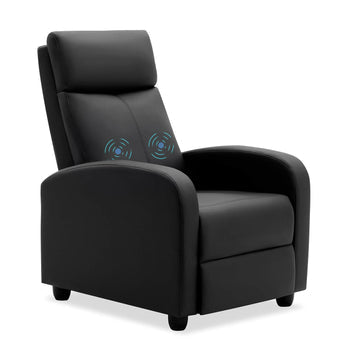 homall-recliner-chair-massagesessel-schwarz-kunstleder-relax image 2