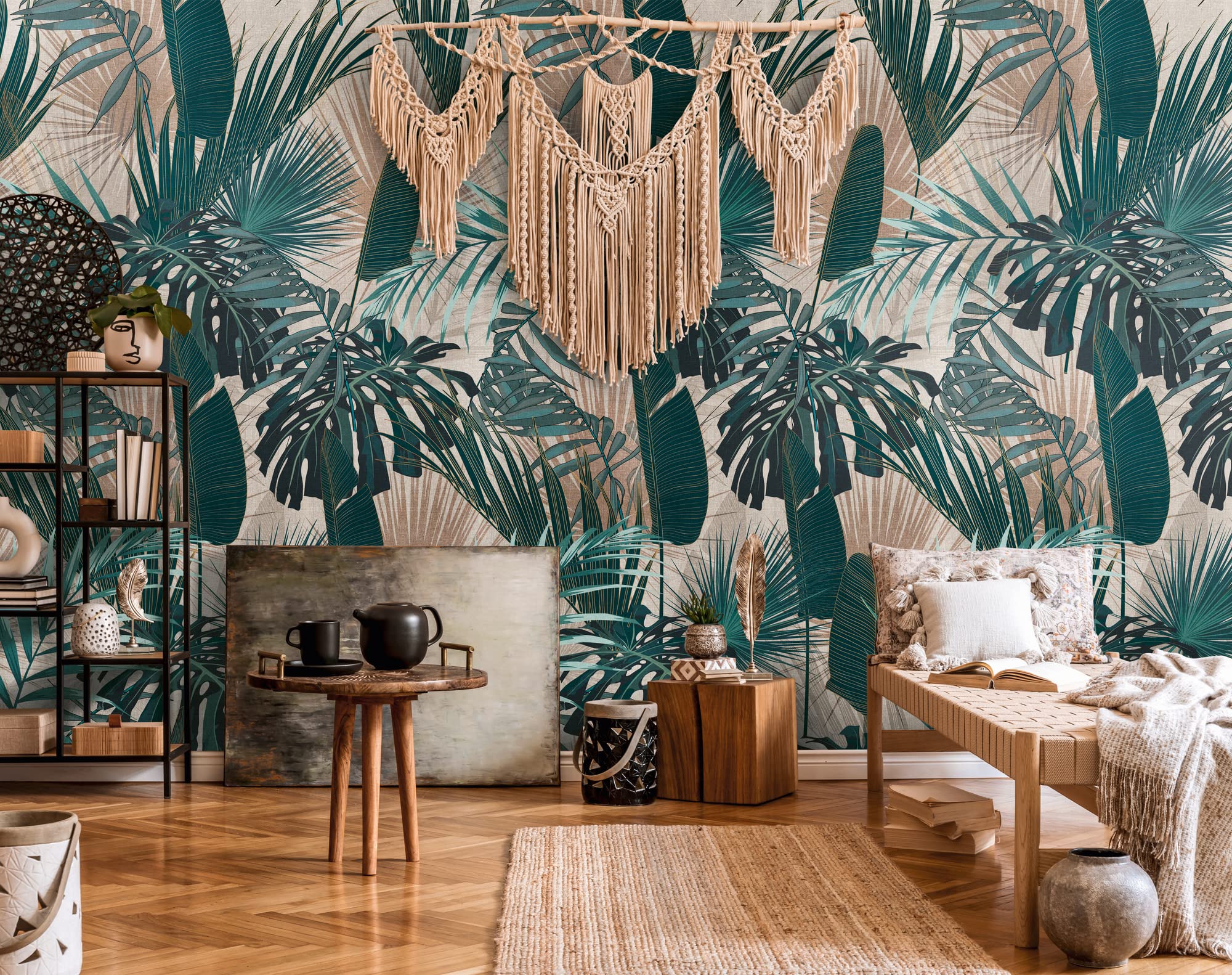 livingwalls-travel-styles-palmenblatttapete-gr-n-beige-1-59x2-8m image 3