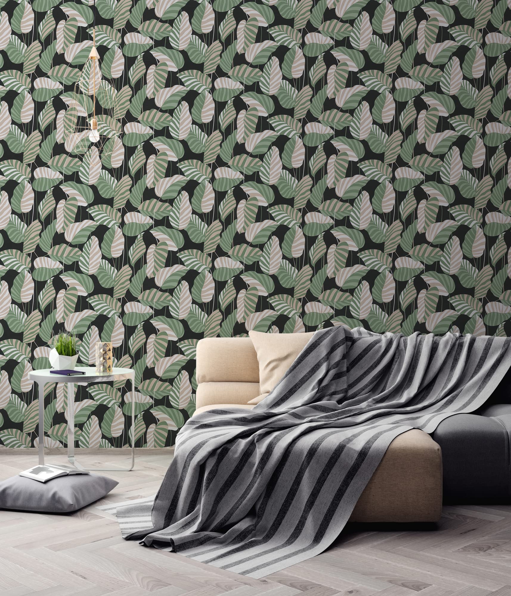 a-s-cr-ation-antigua-390942-vliestapete-schwarz-gold-floral image 2