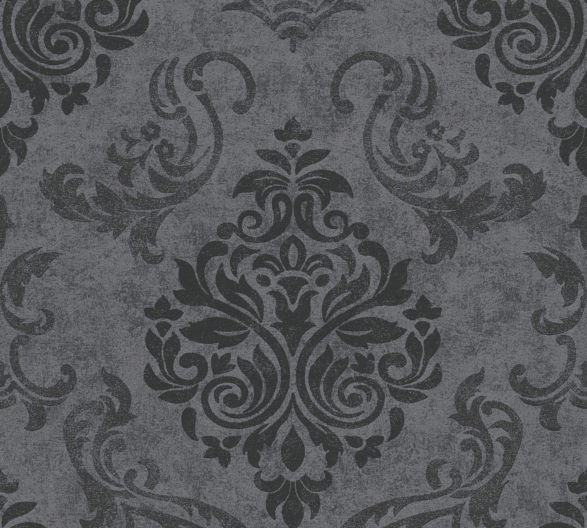 a-s-cr-ation-memory-953723-vliestapete-grau-metallic-schwarz image 4