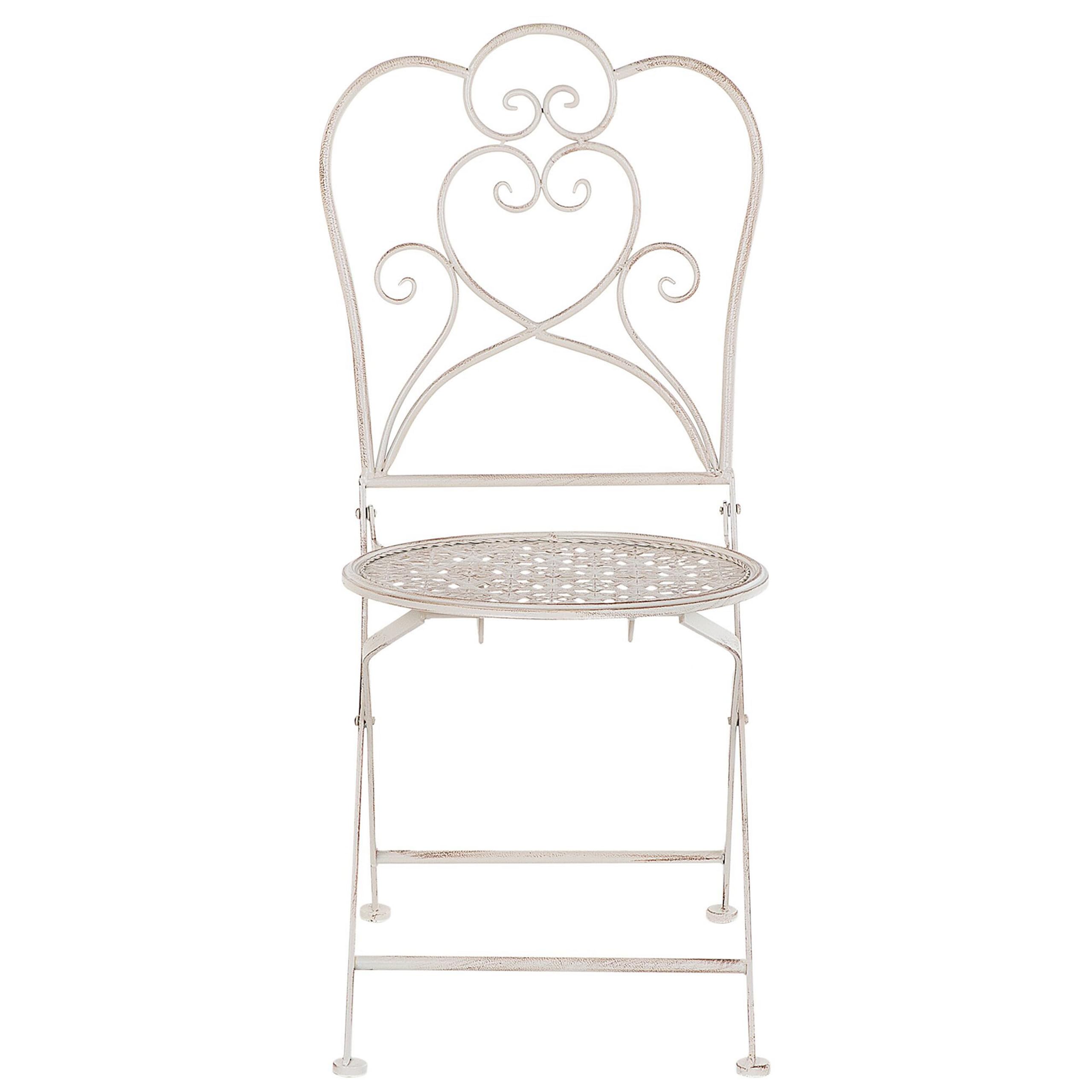 beliani-trieste-bistro-set-beige-metall-2-st-hle-tisch image 7