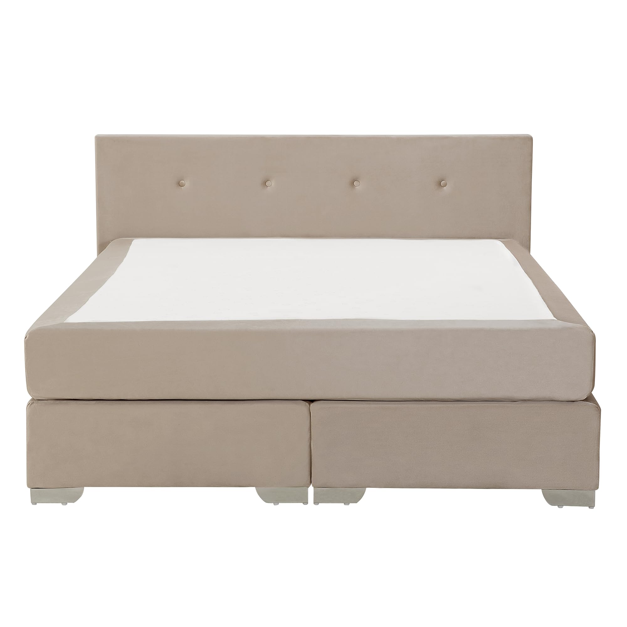 beliani-consul-boxspringbett-160x200-beige-samt image 4
