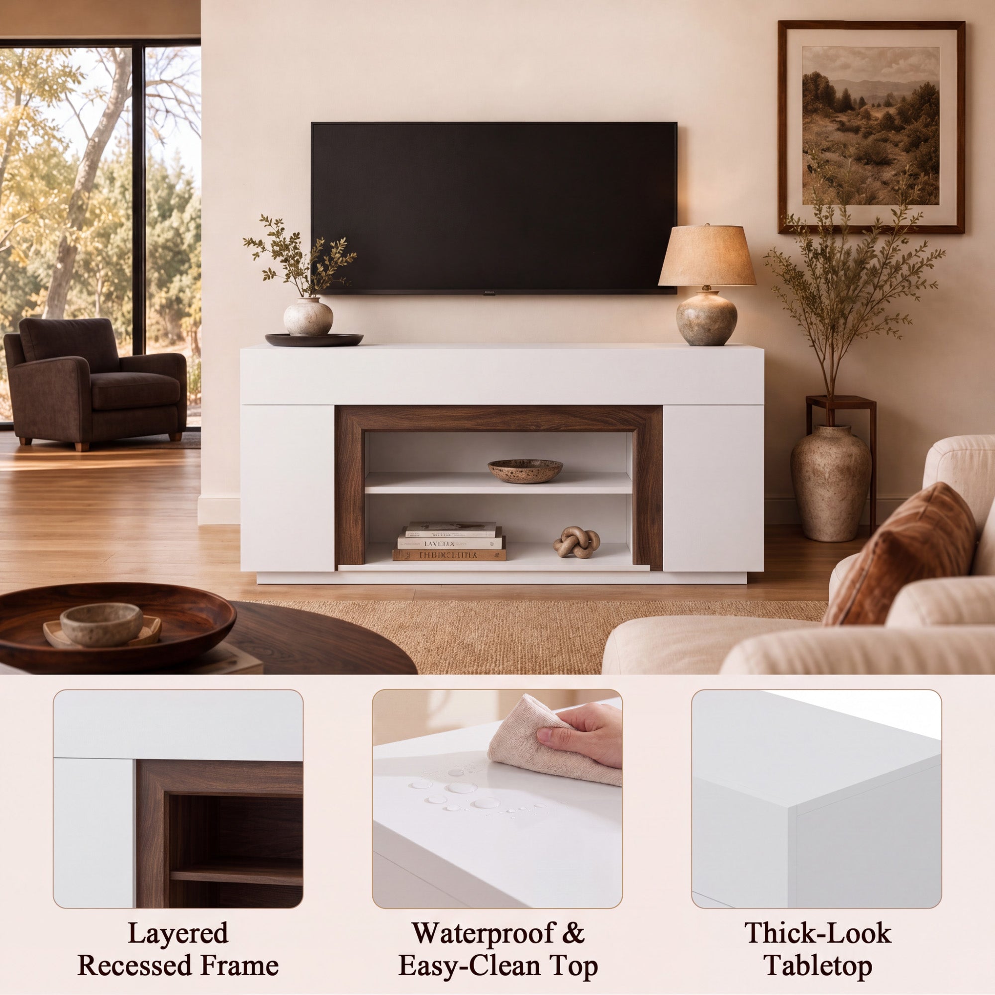 homall-tv-stand-tv-schrank-70-zoll-schwarz-walnuss image 6