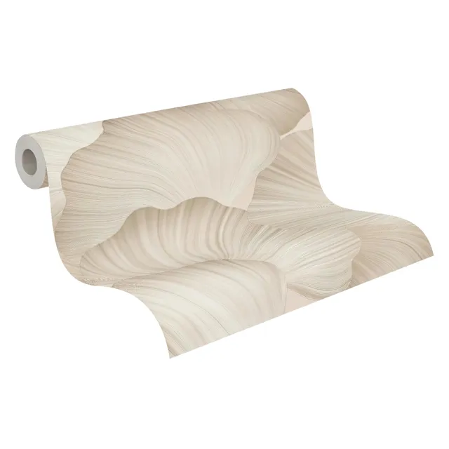 a-s-cr-ation-tapeten-3d-f-cher-vliestapete-beige-10-05-m image 1