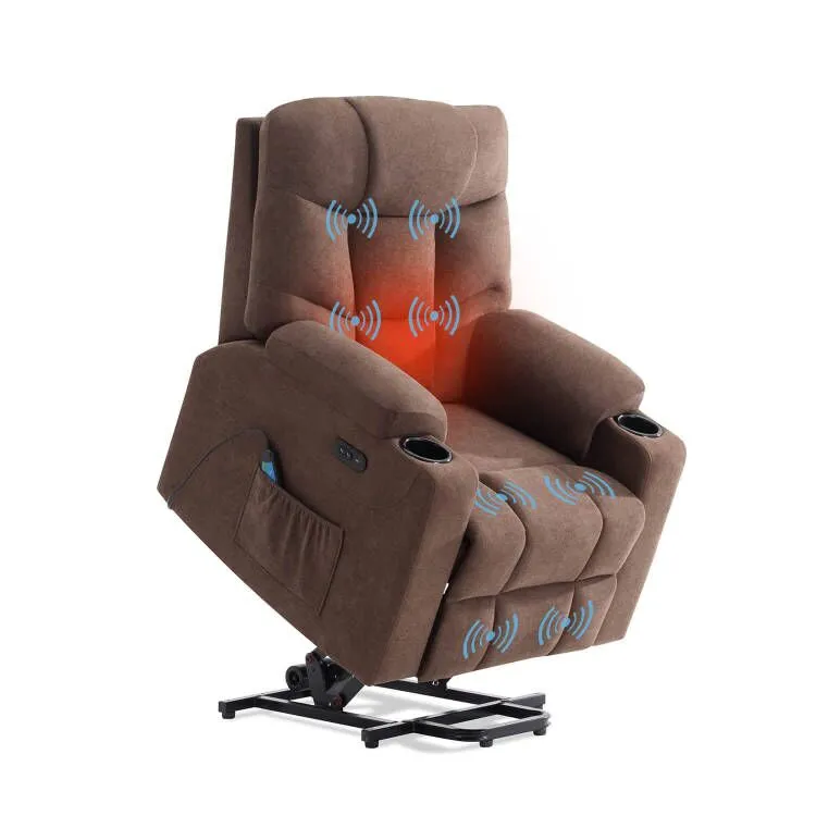 homall-recliner-chair-aufstehsessel-stoff-braun-w-rme image 1