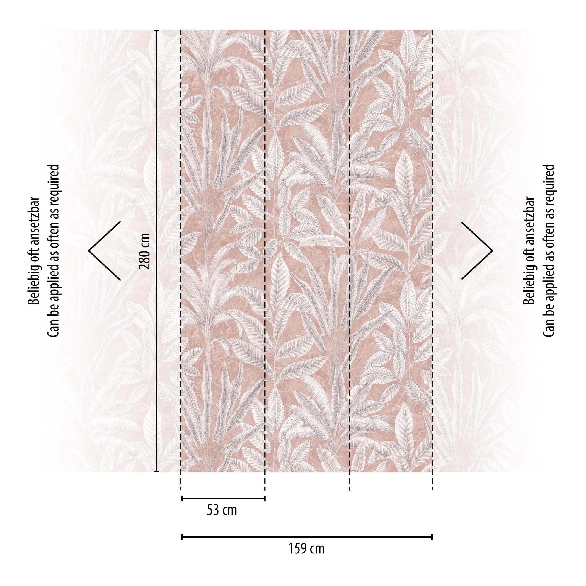 livingwalls-palmenbl-tter-fototapete-grau-2-80-x-1-59-m-vlies image 4