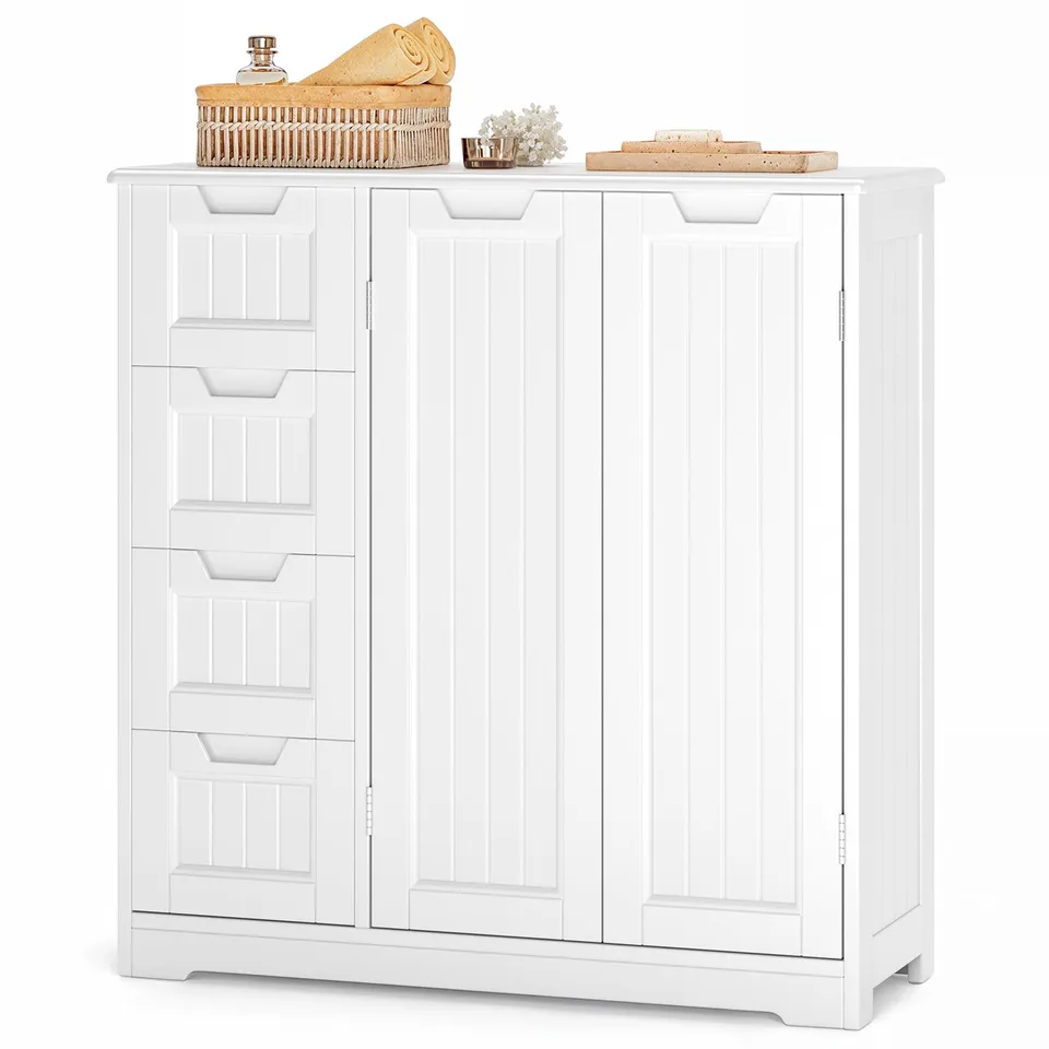 bealife-ap67-badezimmerschrank-wei-4-schubladen-wasserdicht image 1