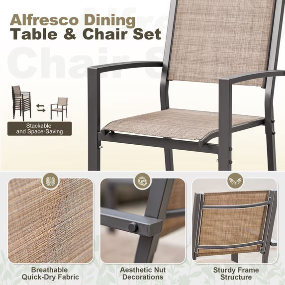 homall-patio-furniture-essgruppe-7-teilig-braun-textilene image 4