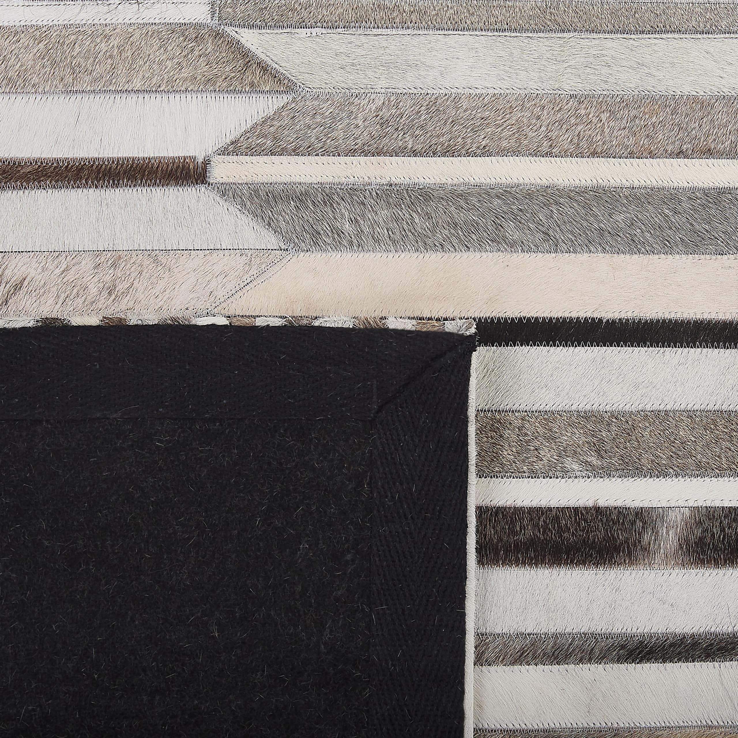 beliani-kulalar-leder-teppich-140x200-cm-beige-braun-patchwork image 5