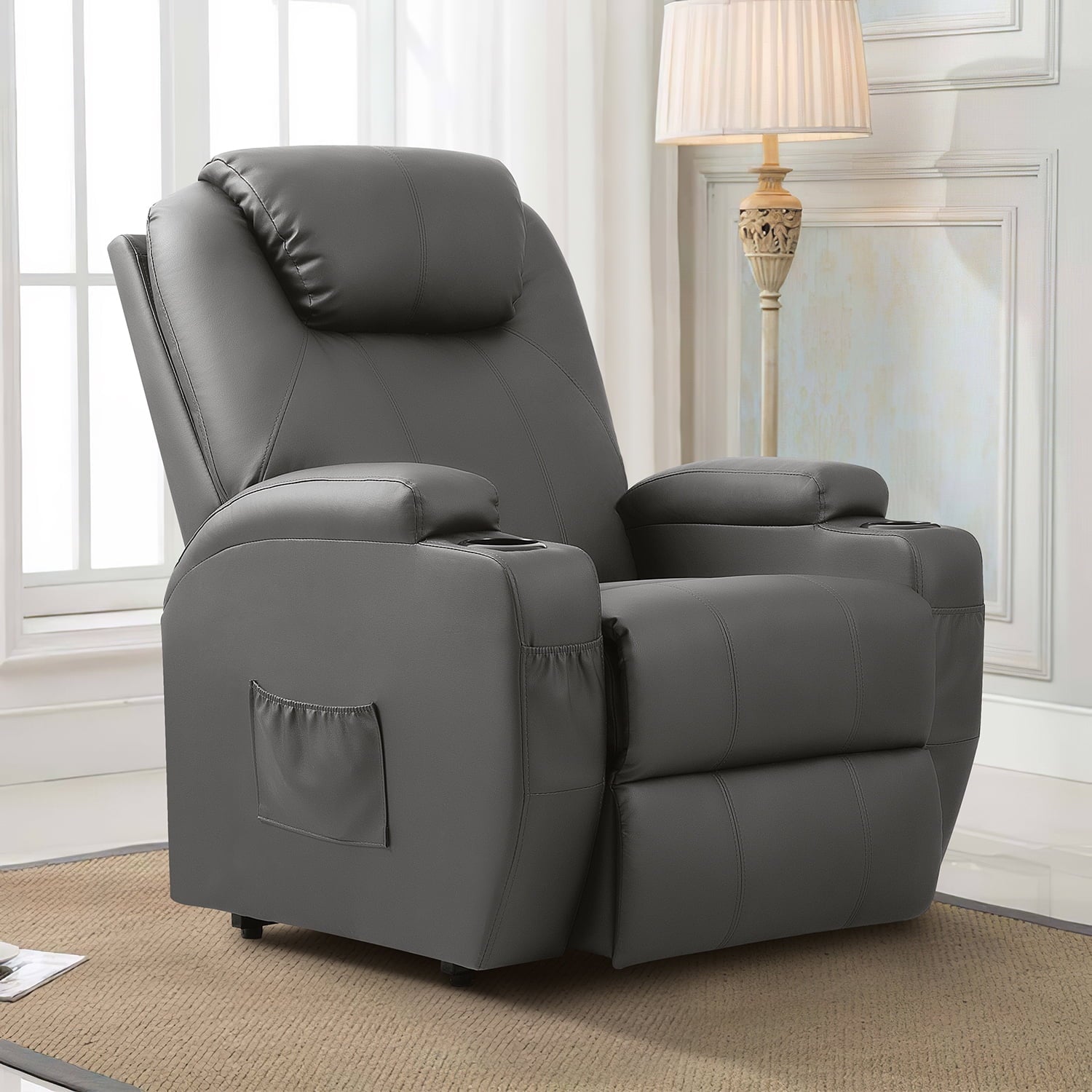 homall-recliner-chair-aufstehsessel-pu-leder-schwarz-heizung image 8
