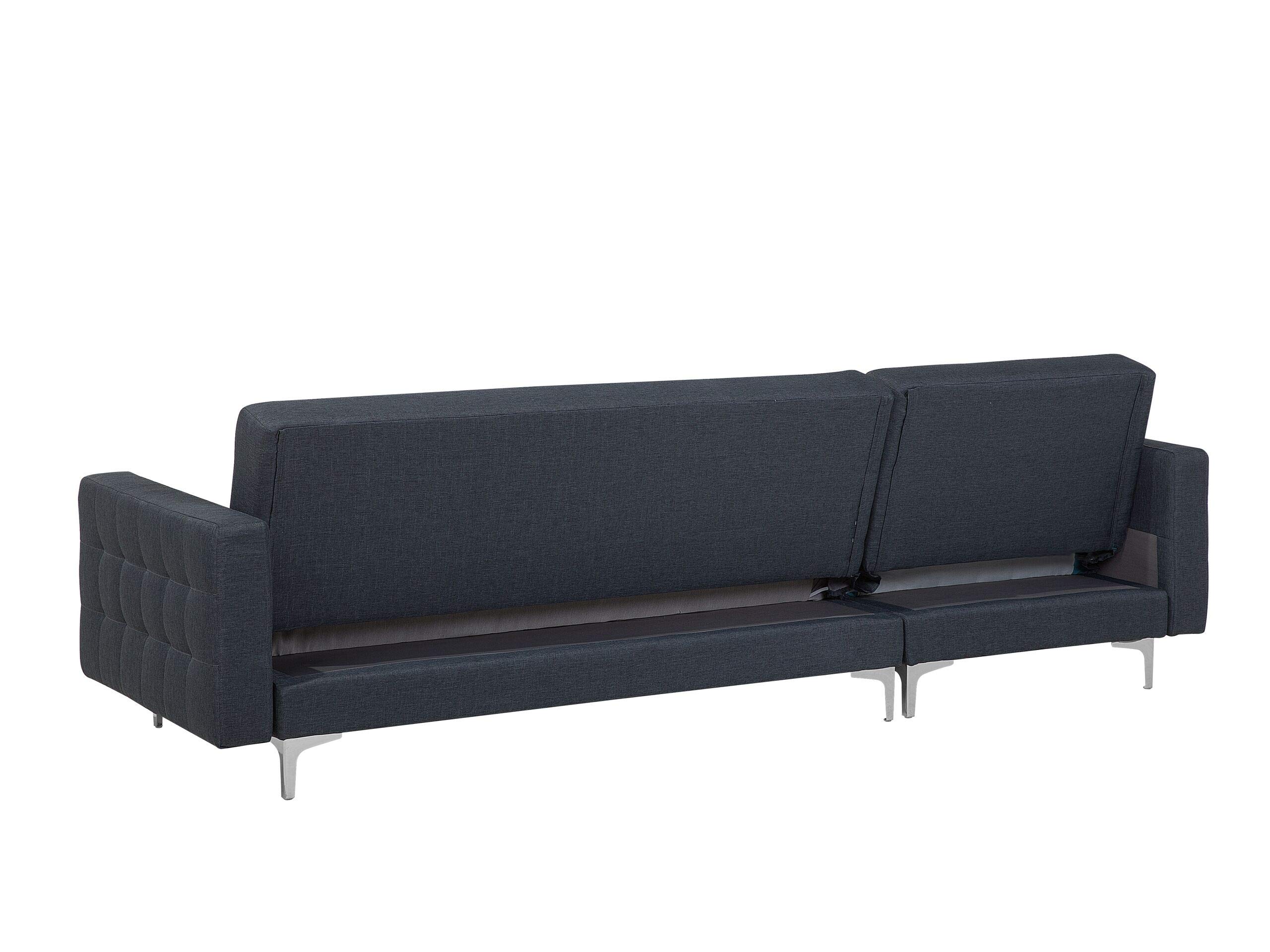 beliani-erfelek-teppich-160x230-beige-schwarz-leder-modern image 6