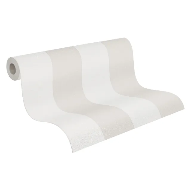 a-s-cr-ation-tapeten-blockstreifen-vliestapete-creme-beige-10-05m image 1