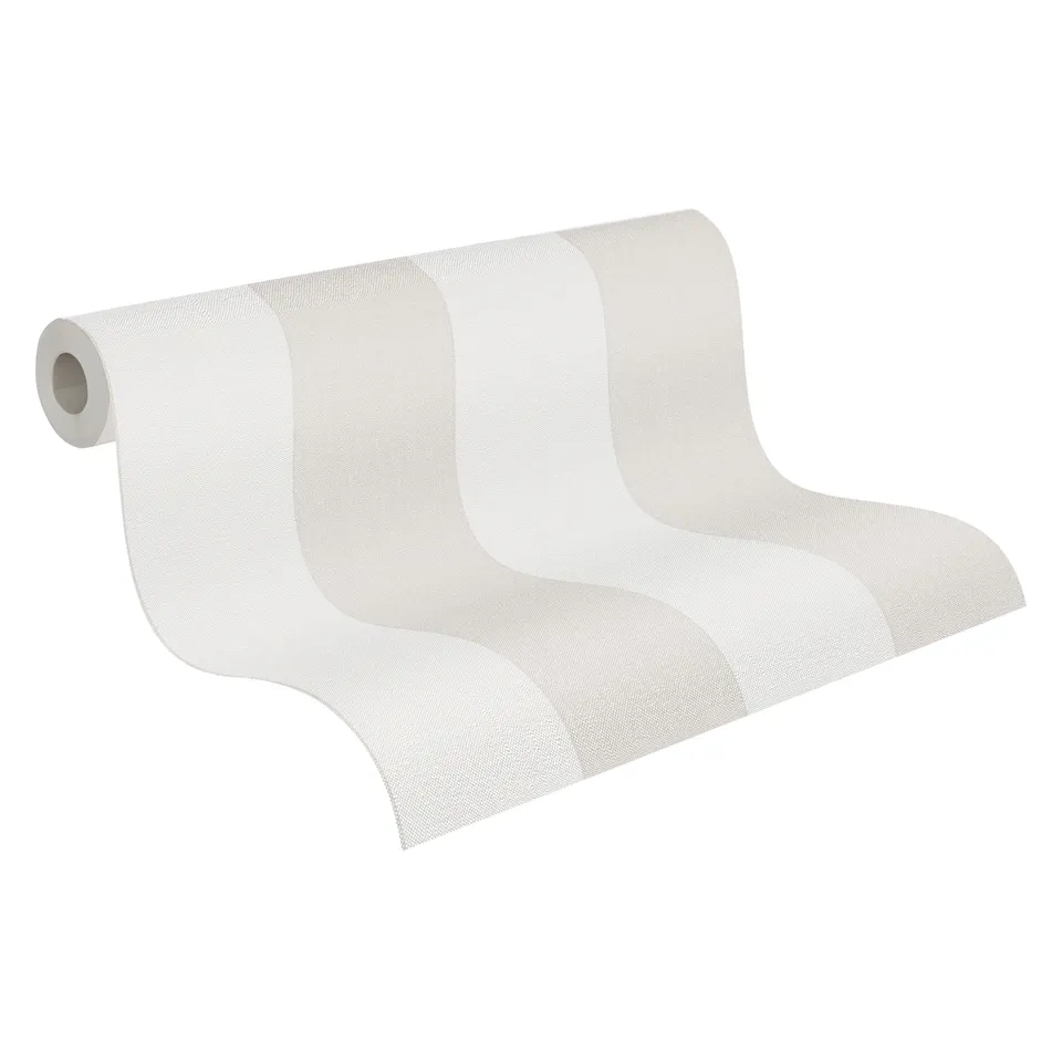 a-s-cr-ation-tapeten-blockstreifen-vliestapete-creme-beige-10-05m image 1