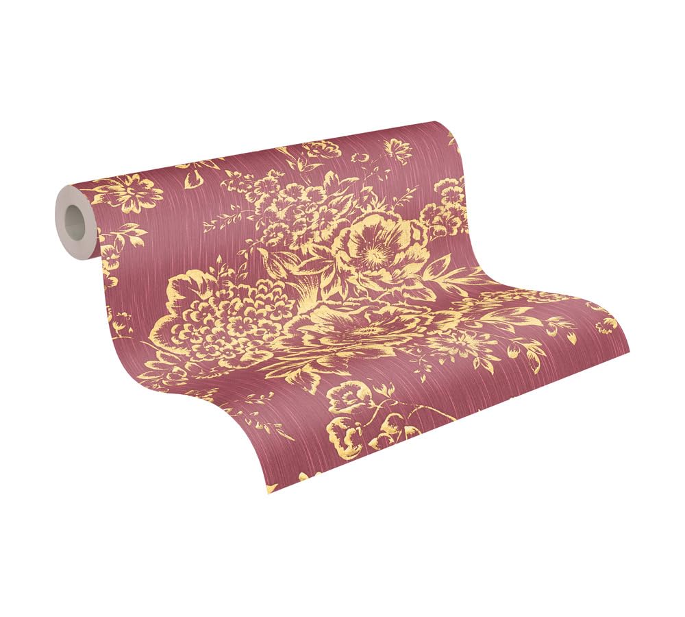 a-s-cr-ation-30657-6-textiltapete-blumen-metallic-rot-10-05m image 4