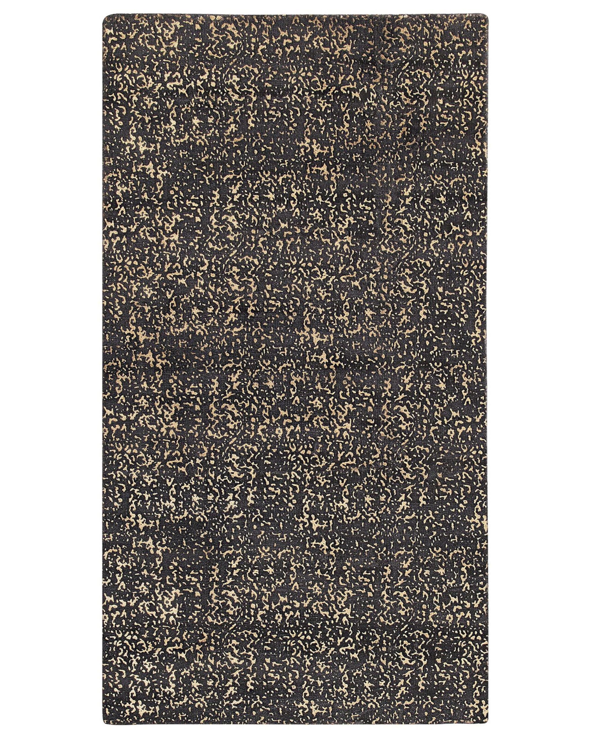 beliani-esel-teppich-140x200-dunkelgrau-kurzflor-silber image 7