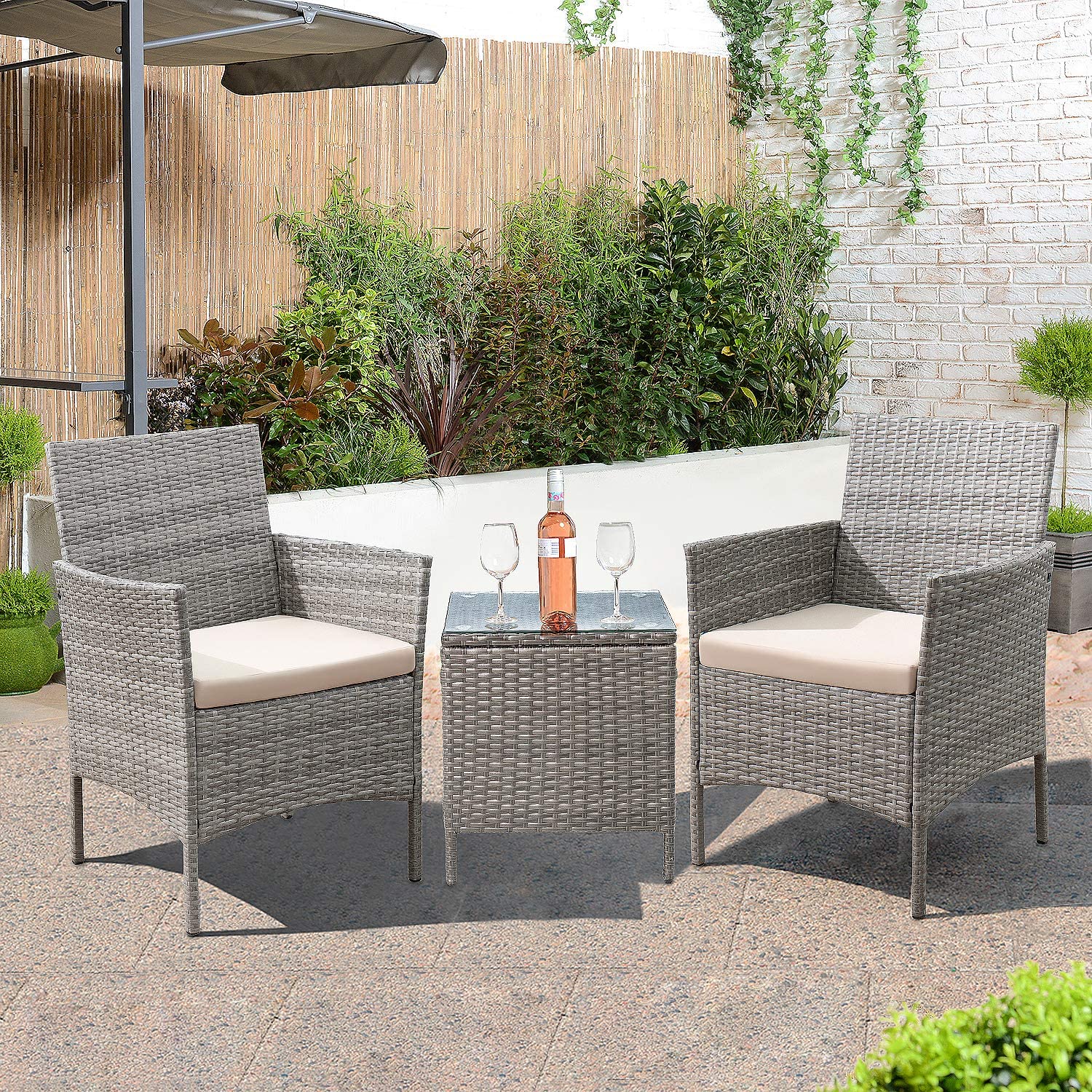 homall-patio-furniture-gartenm-bel-set-3-teilig-rattan-grau image 2