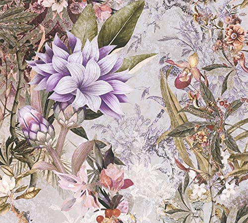a-s-cr-ation-dream-flowery-381773-blumentapete-lila-vlies image 8