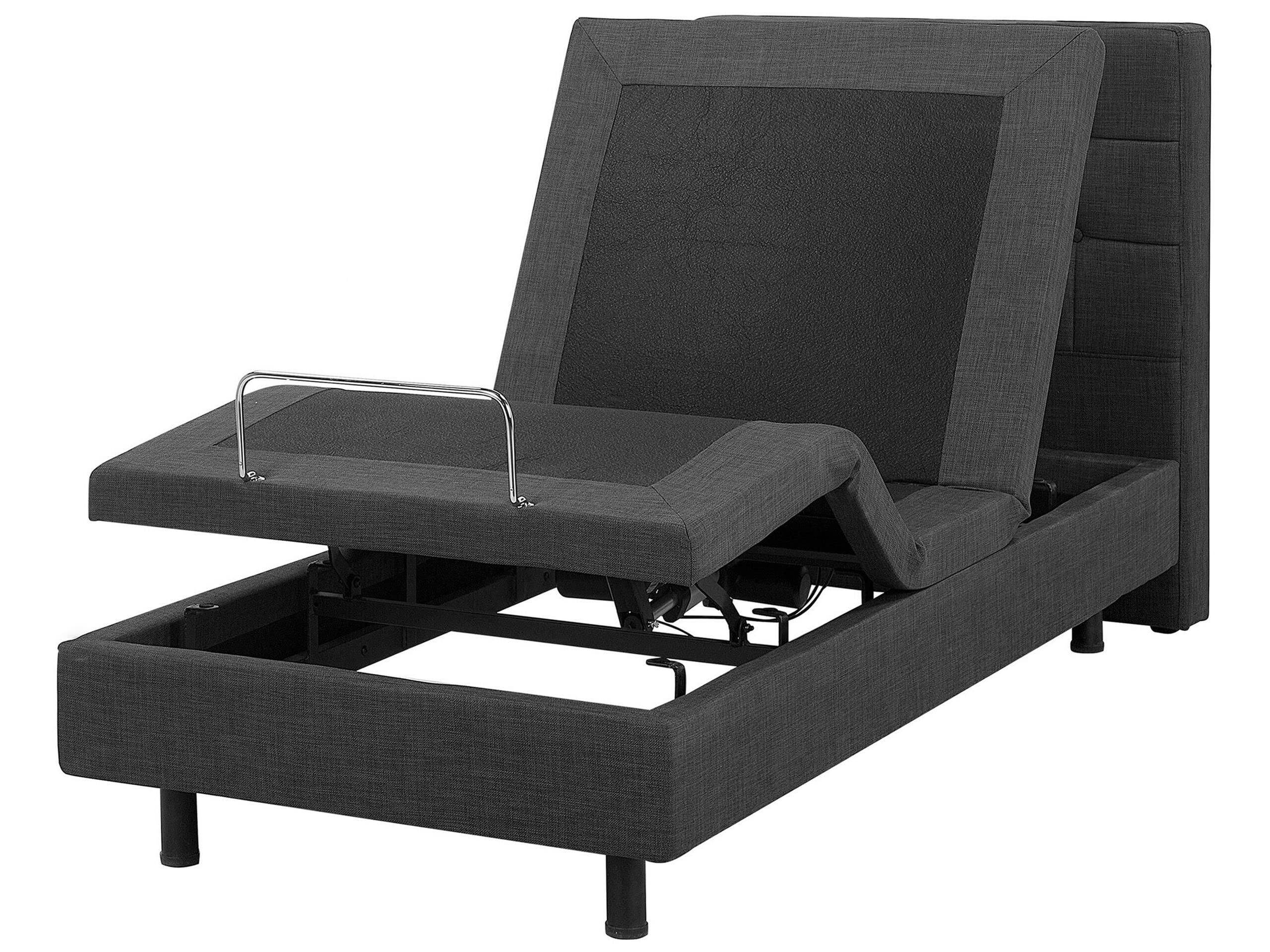 beliani-duke-polsterbett-80x200-dunkelgrau-elektrisch-verstellbar image 1
