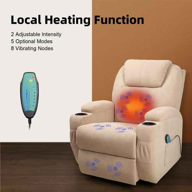homall-recliner-chair-massagesessel-schwarz-heizfunktion image 2