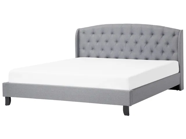 beliani-bordeaux-bett-180x200-hellgrau-polsterbett image 1