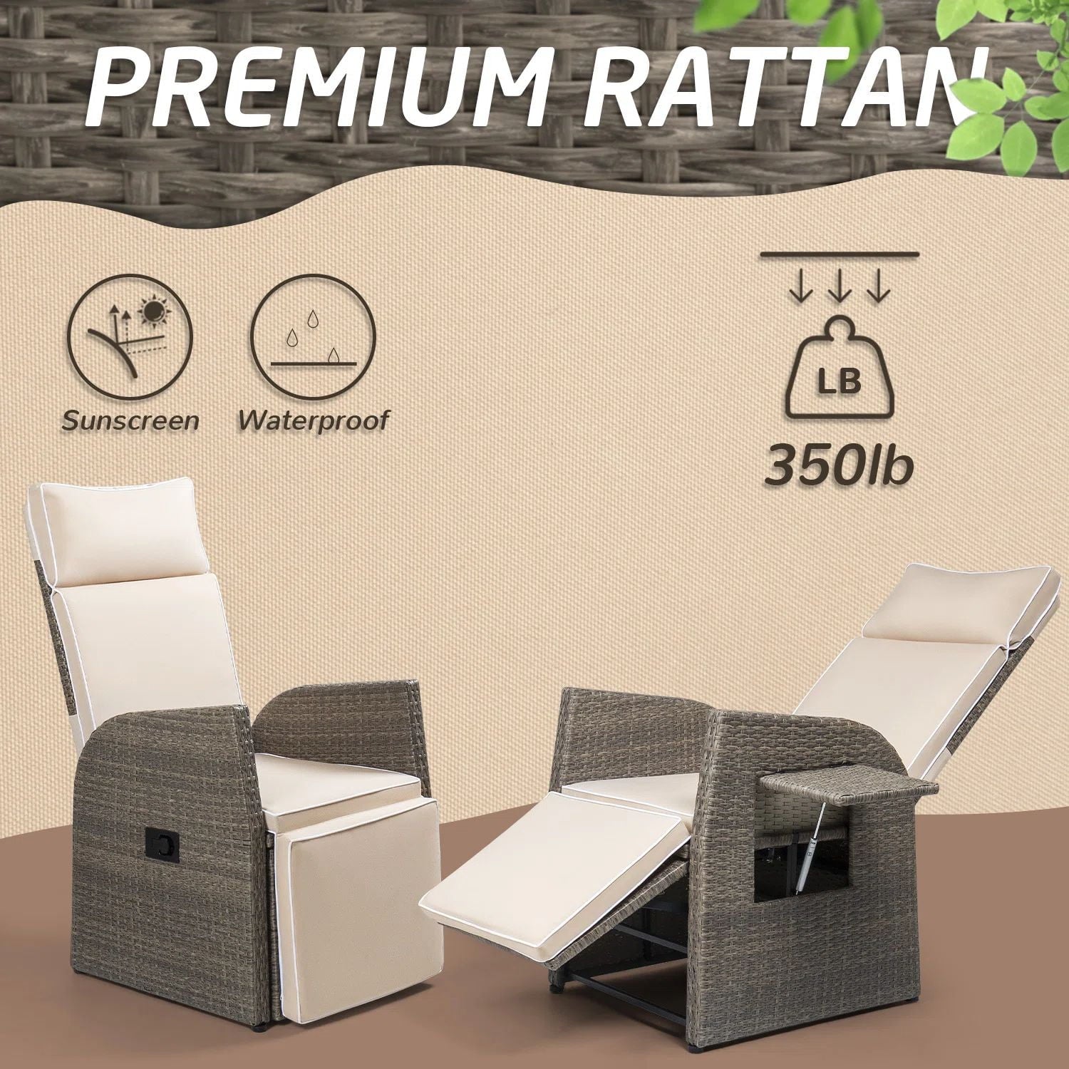homall-patio-furniture-liegestuhl-2er-set-beige-rattan image 1