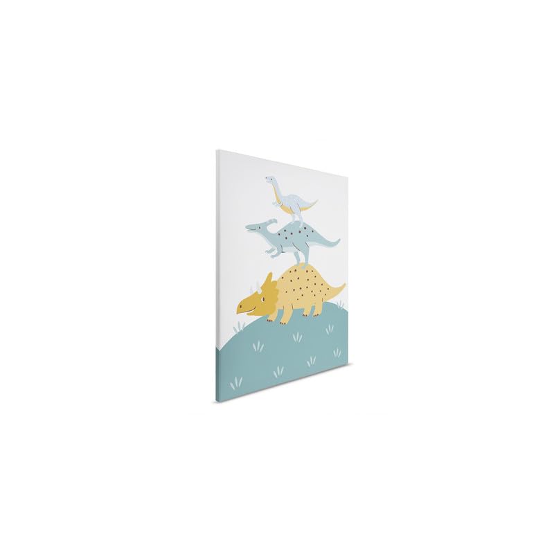 a-s-cr-ation-leinwandbild-dinosaurier-beige-blau-30x40-cm-dd129448 image 5