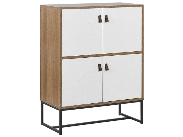 beliani-nueva-kommode-76x39x100-hellbraun-wei-4-t-ren image 1
