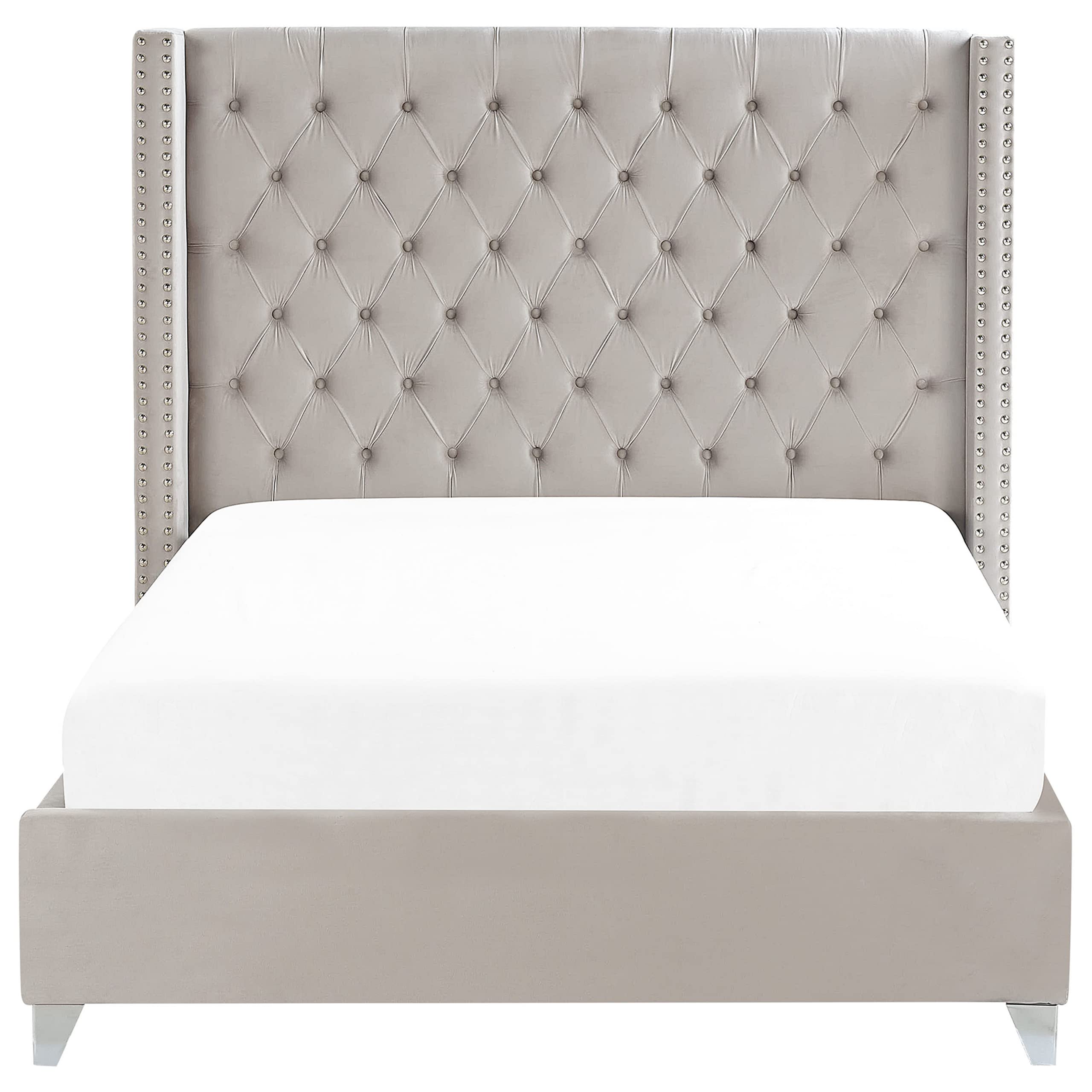beliani-lubbon-polsterbett-samt-hellgrau-140x200-chesterfield image 8