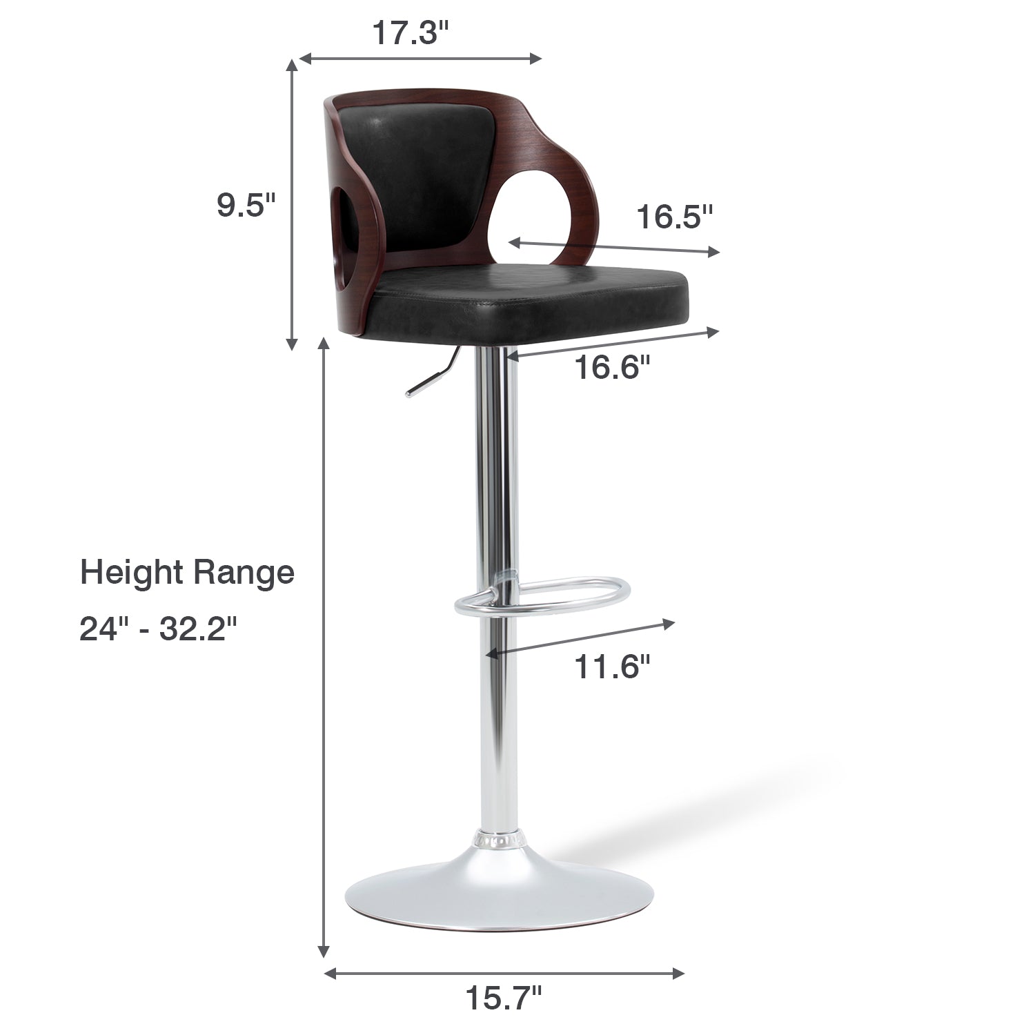 homall-bar-stool-barhocker-h-henverstellbar-schwarz-kunstleder image 3