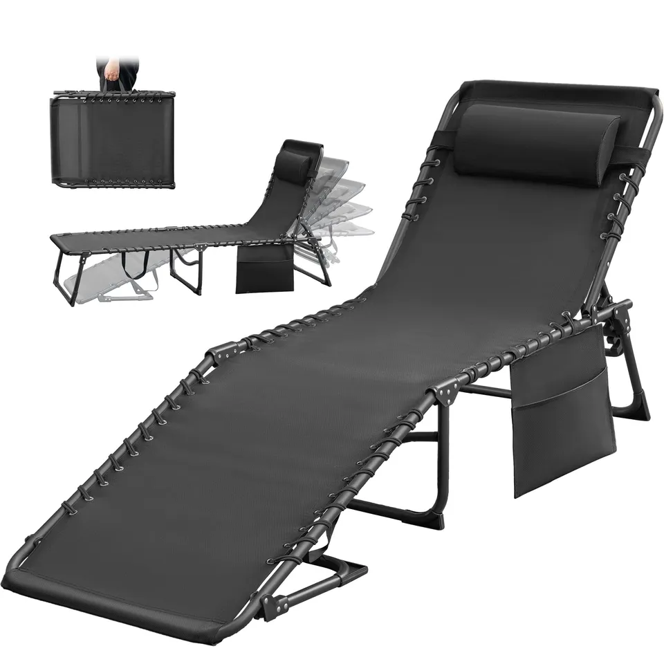 homall-patio-furniture-liegestuhl-klappbar-schwarz-textilene-1er image 1