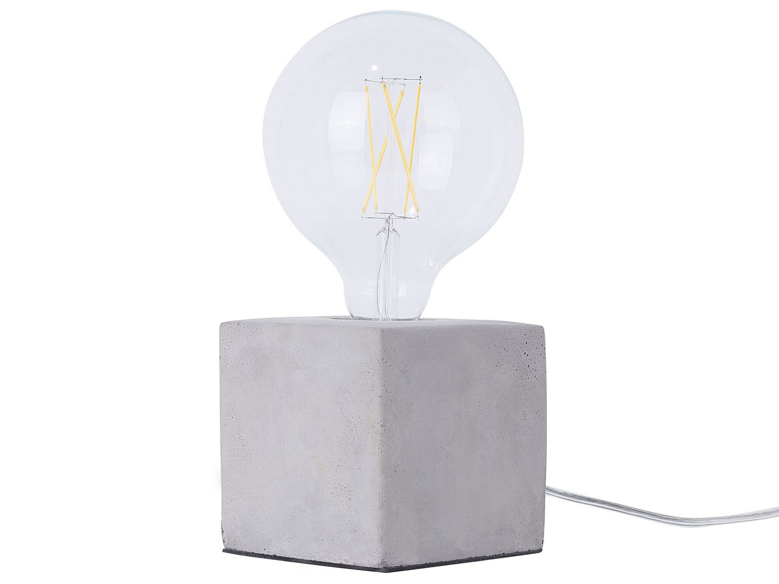 beliani-deva-tischleuchte-beton-grau-e27-tischlampe image 1