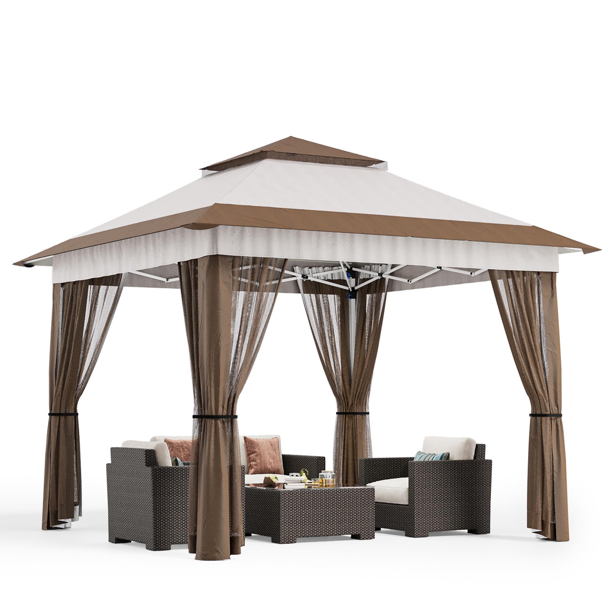 bealife-ct20-pavillon-faltpavillon-beige-3-35x3-35m-uv image 1