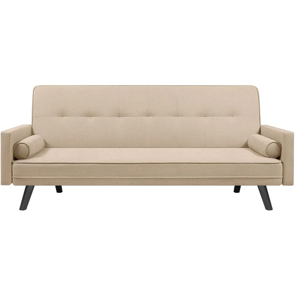 homall-recliner-chair-schlafsofa-leinen-beige image 1