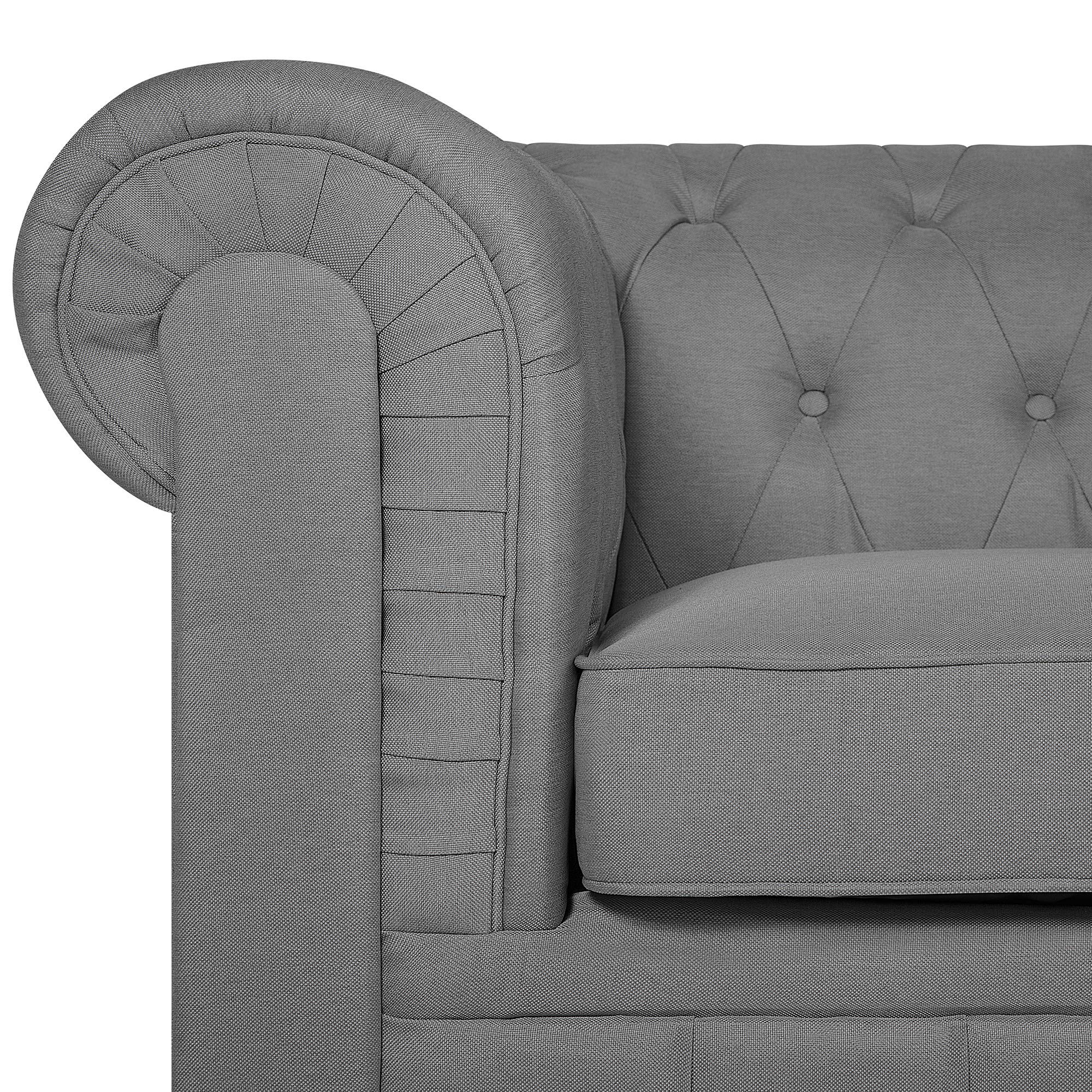 beliani-chesterfield-sessel-hellgrau-stoff-englischer-stil image 6