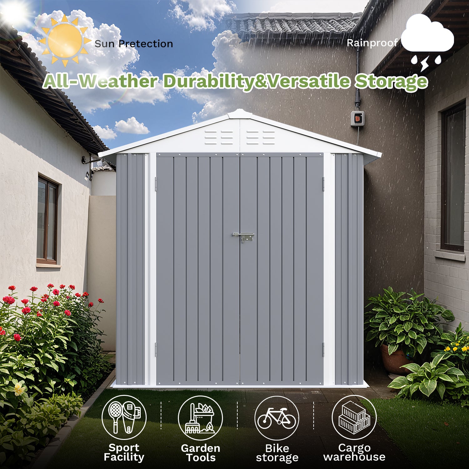 homall-metal-shed-ger-tehaus-4x6-grau-abschlie-bar image 6