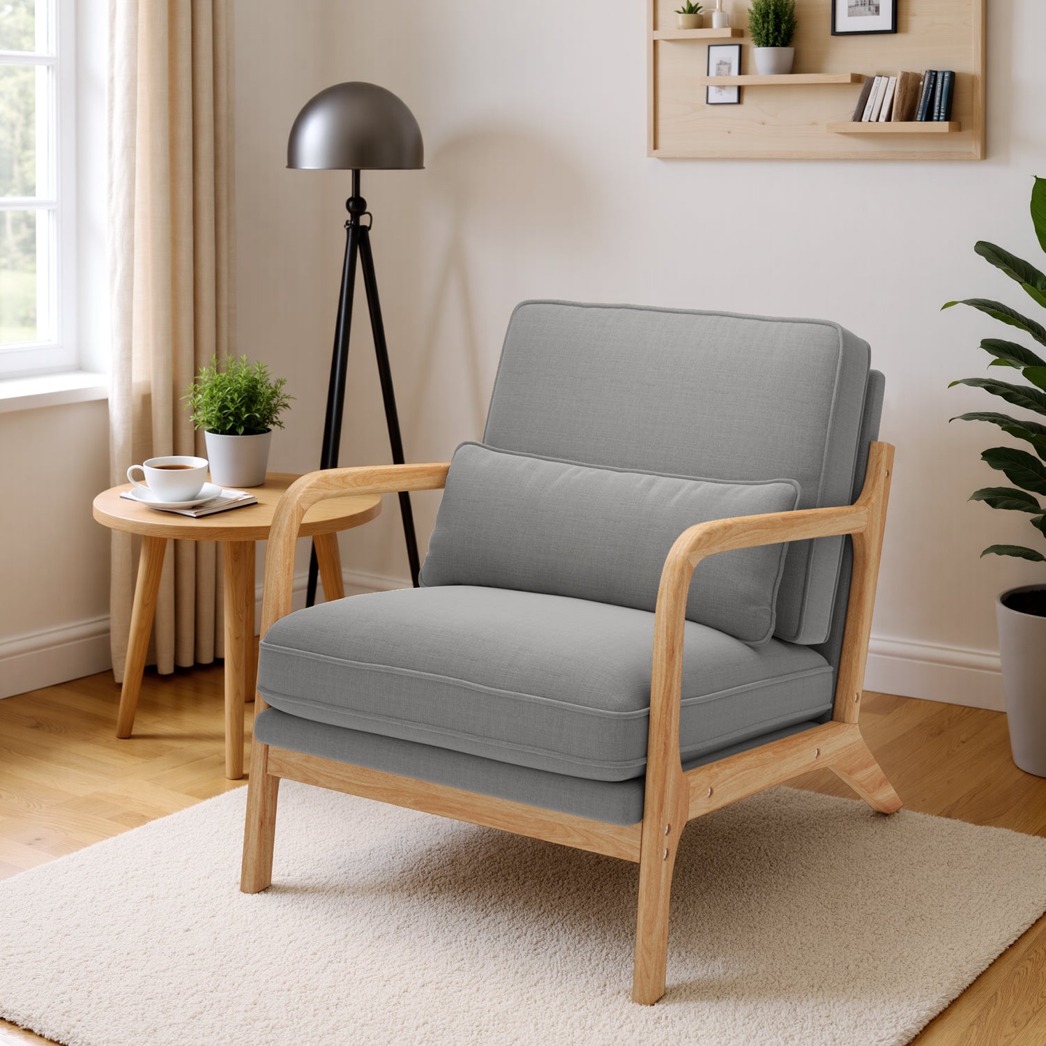 bealife-ar16-loungesessel-grau-holz-leinen-verstellbar image 6